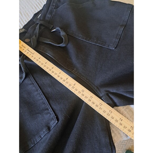 Judy Blue Womens Jeans Black Size 15 32 Jogger Stretch Drawstring High Rise - Picture 9 of 10